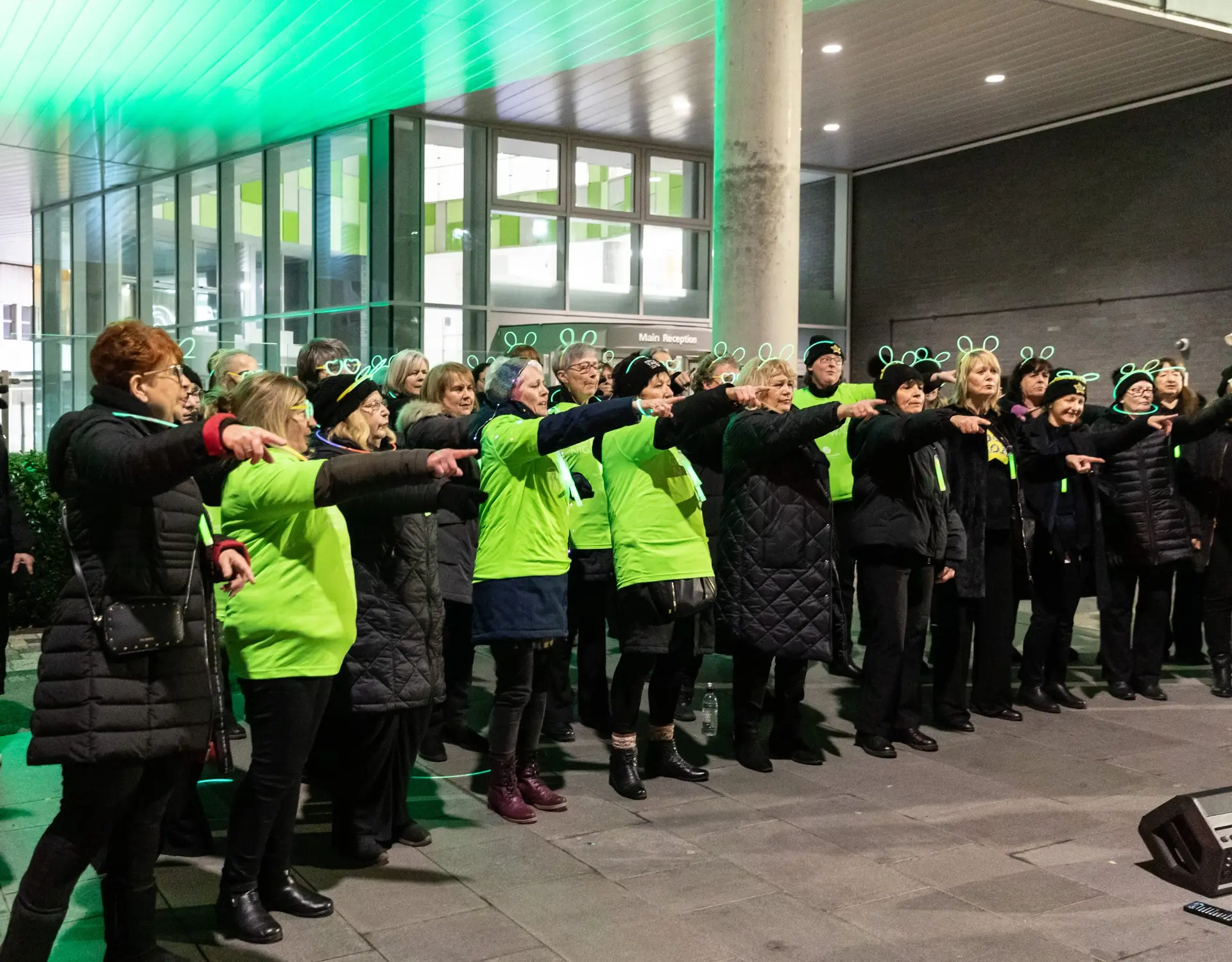 Clatterbridge Glow Green Night Walk around Liverpool.