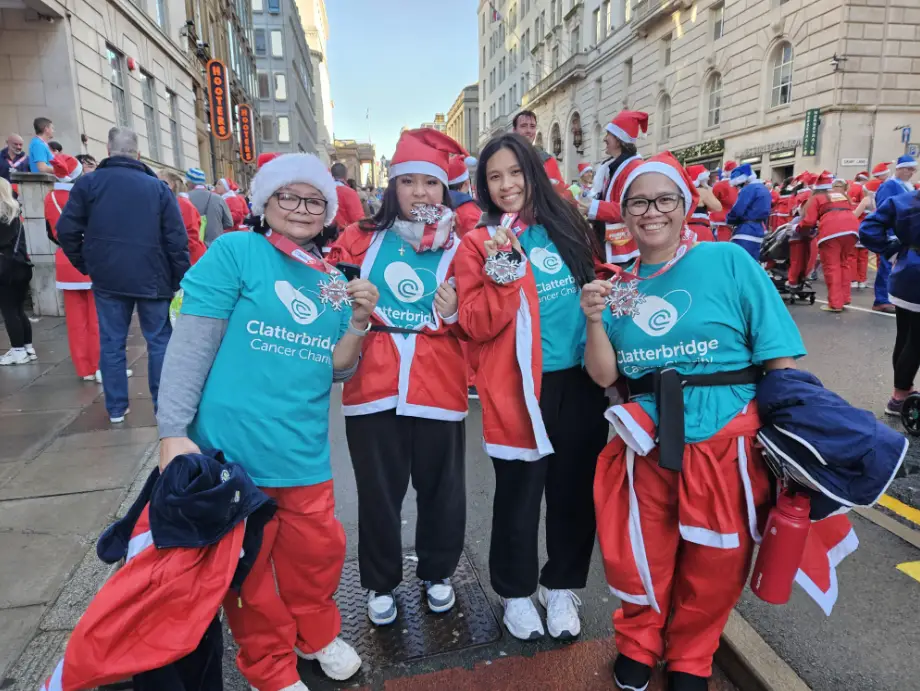 Liverpool Santa Dash with Clatterbridge Cancer Charity