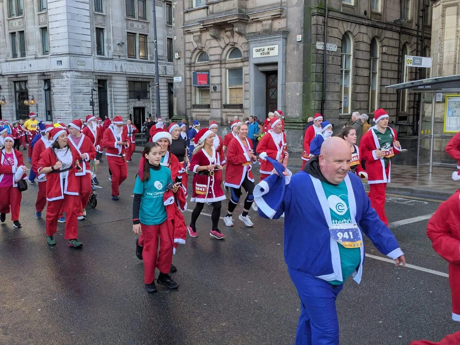 Liverpool Santa Dash with Clatterbridge Cancer Charity
