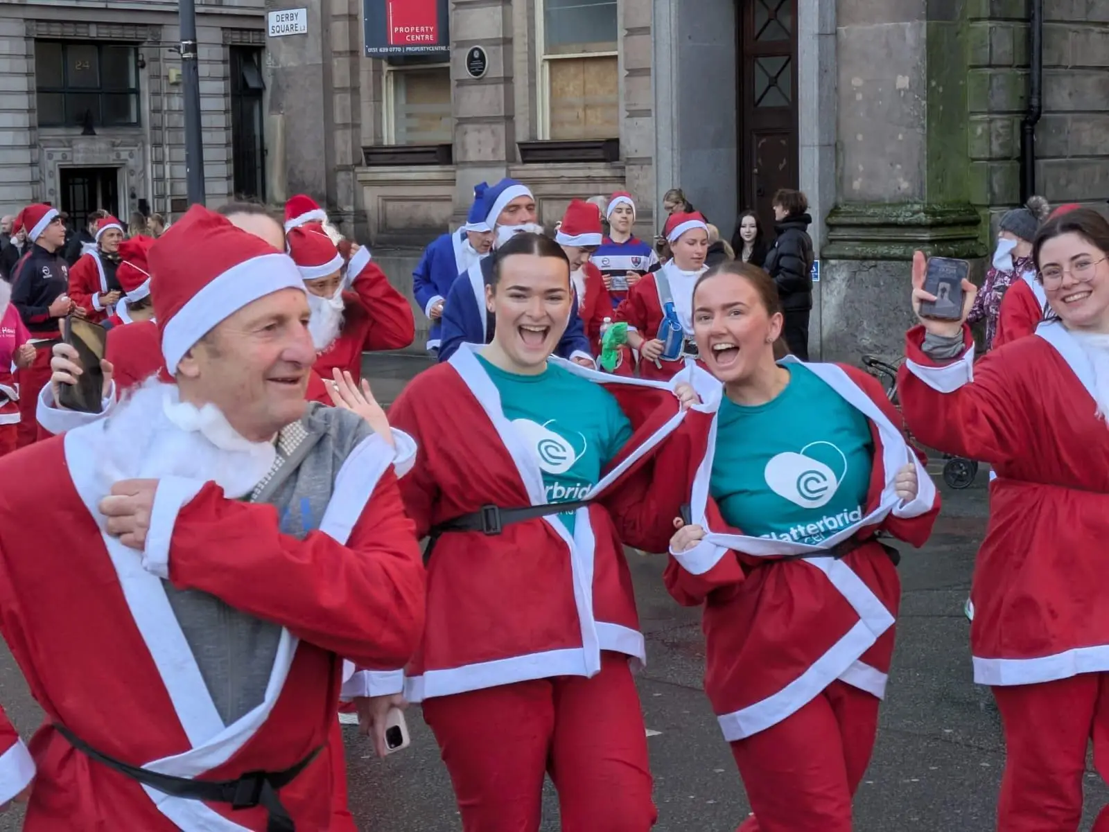 Liverpool Santa Dash with Clatterbridge Cancer Charity