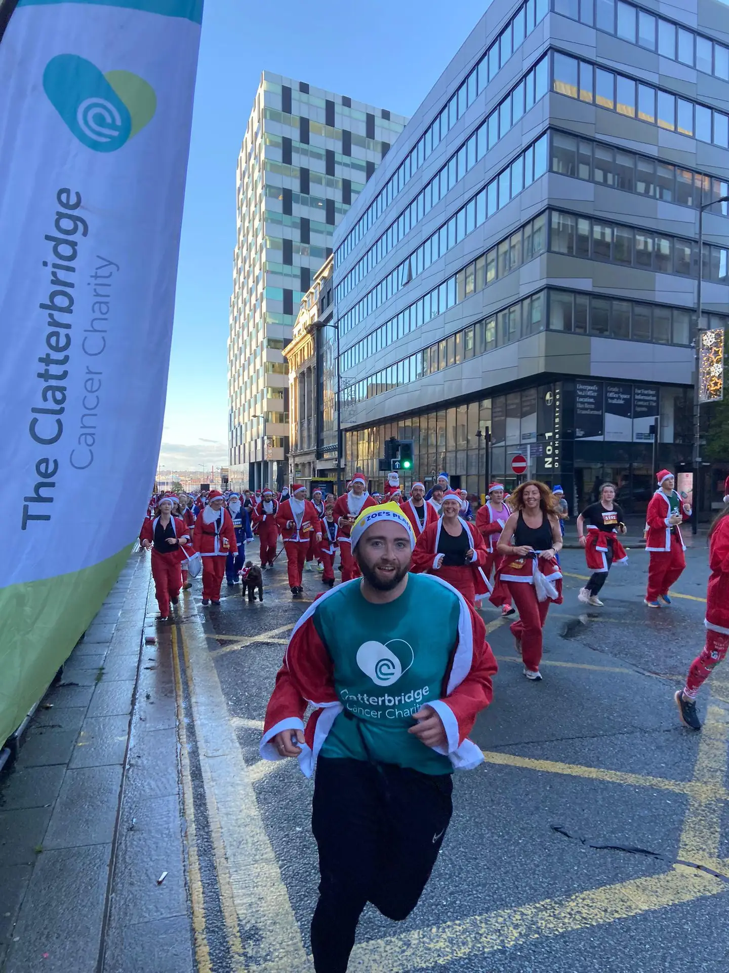 Liverpool Santa Dash with Clatterbridge Cancer Charity