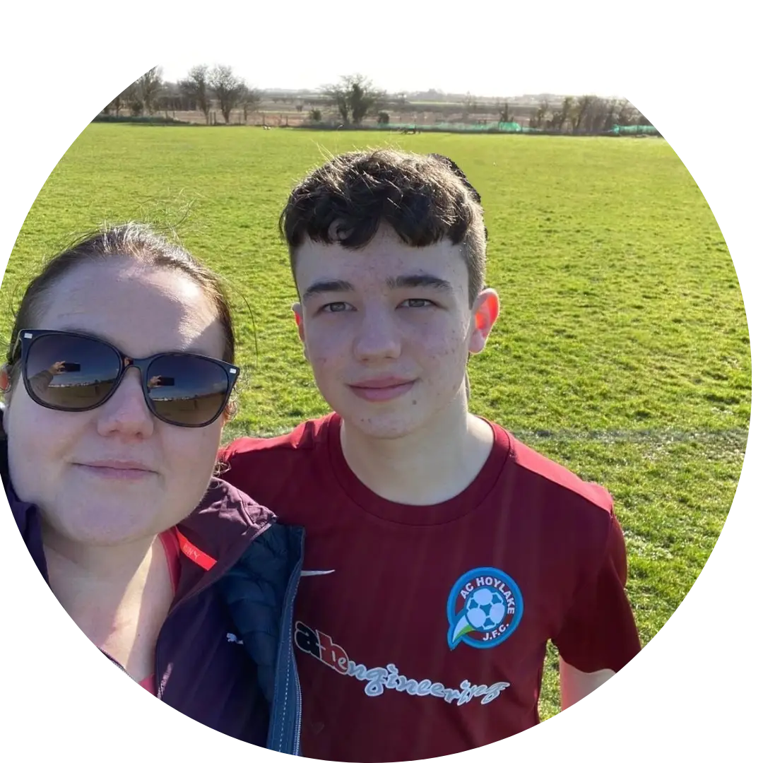 Nuala and her son
